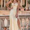 Champagne Gold Metallic Plisse Twist Front Maxi Dress -Sosandar Fashion Store 2404 28 s24dj115mc0003 28 149 swap