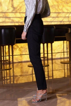 Black Embellished Slim Leg Jeans -Sosandar Fashion Store 2fa01eb45c8d17d0a4cdea223ada0886617f8966