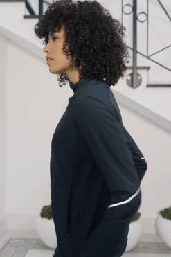 Black Motivate Activewear Zip Jacket With Pockets -Sosandar Fashion Store 3a518464ea5ab2173f4b9b0db82a72fe834e770b