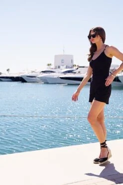 Black Broderie Cotton Shorts -Sosandar Fashion Store 3cfe2b1ef3c346292e8544ecc748155e