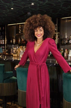 Rich Red Plisse Faux Wrap Midi Dress 11 Rich Red Plisse Faux Wrap Midi Dress -Sosandar Fashion Store 3edaf981f0d682ae2bebd3abab6e9f9ee93d2a25