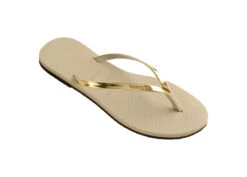 Havaianas Slim Gold Strap Flip Flops -Sosandar Fashion Store 4135102 2719 a 1 2