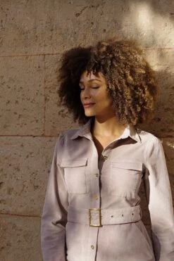 Taupe Corduroy Belted Midi Shirt Dress With Pocket Detail 9 Taupe Corduroy Belted Midi Shirt Dress With Pocket Detail -Sosandar Fashion Store 41a2302dc0a631a0689e9368f94141faaa8a9ced 1