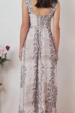 Coffee & Cream Animal Print Maxi Dress 26 Coffee & Cream Animal Print Maxi Dress -Sosandar Fashion Store 4829b987f3f79bdf48743db9c646fd13c92d51b5