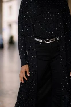 Black Embellished Longline Cardigan -Sosandar Fashion Store 5b7b67cc3bb61460803b4400e3f77ec3968ef516