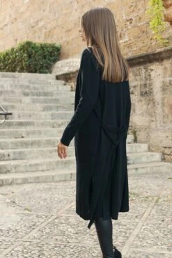 Black Longline Belted Cardigan With Pockets 15 Black Longline Belted Cardigan With Pockets -Sosandar Fashion Store 74a5c464307190710c6dcd2c699a9ea7a0221e14 1