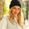 Bella Navy Blue Chunky Knitted Hat