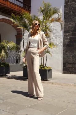 Natural Ruched Sleeve Linen Blazer 15 Natural Ruched Sleeve Linen Blazer -Sosandar Fashion Store 86f8de38bba83335d68f0206534a35aedc3d7149 2