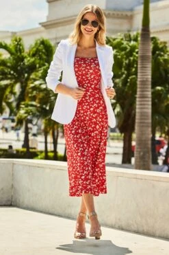 White Linen Blazer -Sosandar Fashion Store 93 s21dj181rdfl01 s21ow095nl0006 163 1