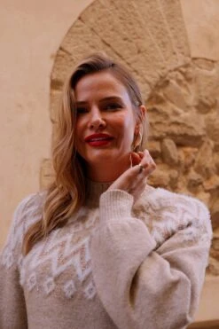 Taupe Fairisle Super Cosy Jumper 15 Taupe Fairisle Super Cosy Jumper -Sosandar Fashion Store 93d5775a01a943c753348989147f8f877f870720