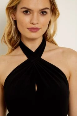 Black Halter Neck Jumpsuit 10 Black Halter Neck Jumpsuit -Sosandar Fashion Store a19jw013 5