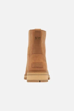 Sorel Tan Leather Contrast Lace Hiker Boot -Sosandar Fashion Store a21fw004bn0004 2