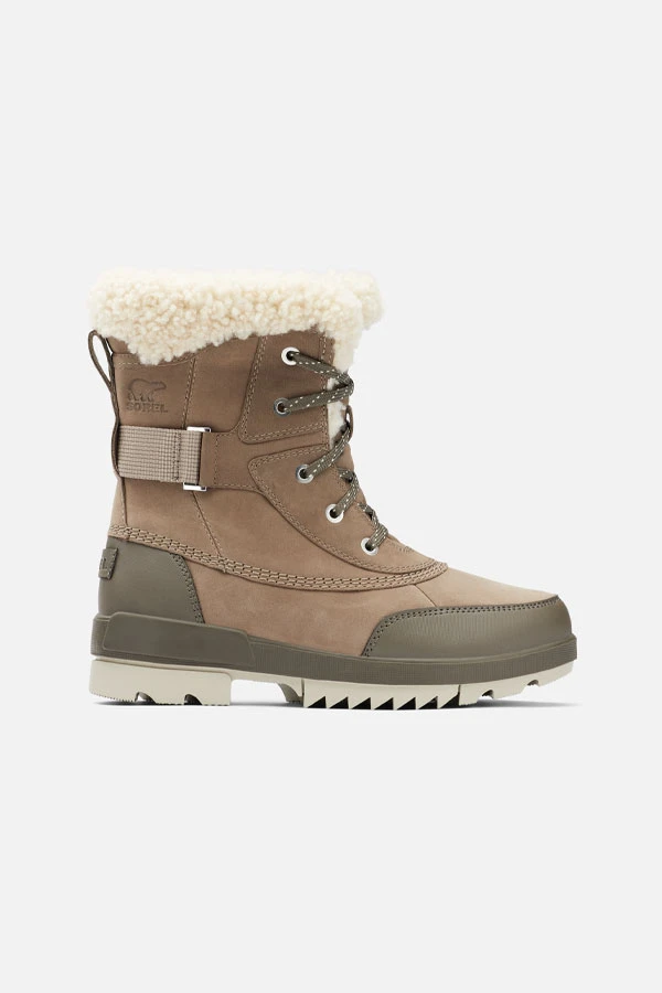 Sorel Taupe Leather Shearling Collar Hiker Boot 5 Sorel Taupe Leather Shearling Collar Hiker Boot - Image 3