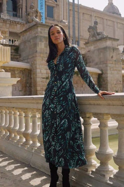 Black & Green Butterfly Print Mesh Shirt Dress 11 Black & Green Butterfly Print Mesh Shirt Dress -Sosandar Fashion Store abe8c330cfd25f38341fee10f3259ec89fa5f931