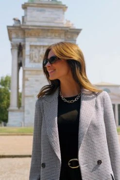 Brown Heritage Checked Double Breasted Blazer 17 Brown Heritage Checked Double Breasted Blazer -Sosandar Fashion Store b50c36045d8804bb23ed2676044742ec9458f03b