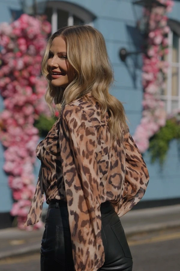 Leopard Print Tie Neck Detail Blouse 10 Leopard Print Tie Neck Detail Blouse - Image 8