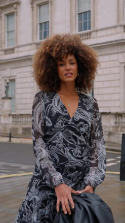 Black Paisley Print Wrap Maxi Dress 13 Black Paisley Print Wrap Maxi Dress -Sosandar Fashion Store f1e6e1379ae020312ed4df7a2807414622c986fb