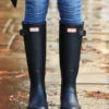 Hunter Original Navy Blue Tall Wellington Boots 2 Hunter Original Navy Blue Tall Wellington Boots -Sosandar Fashion Store navy shot 18 s21tk302gy002m 226