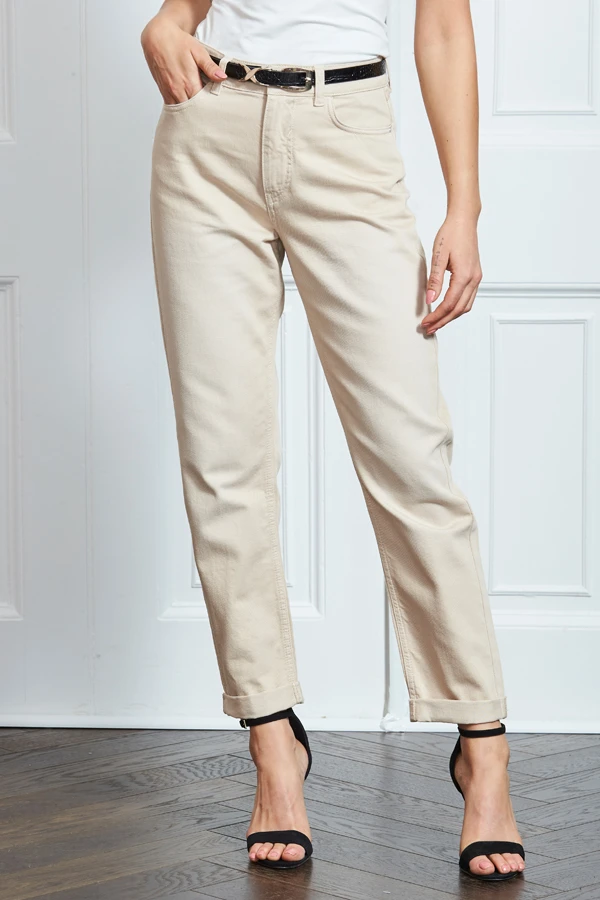 Ecru Girlfriend Jeans 7 Ecru Girlfriend Jeans - Image 5