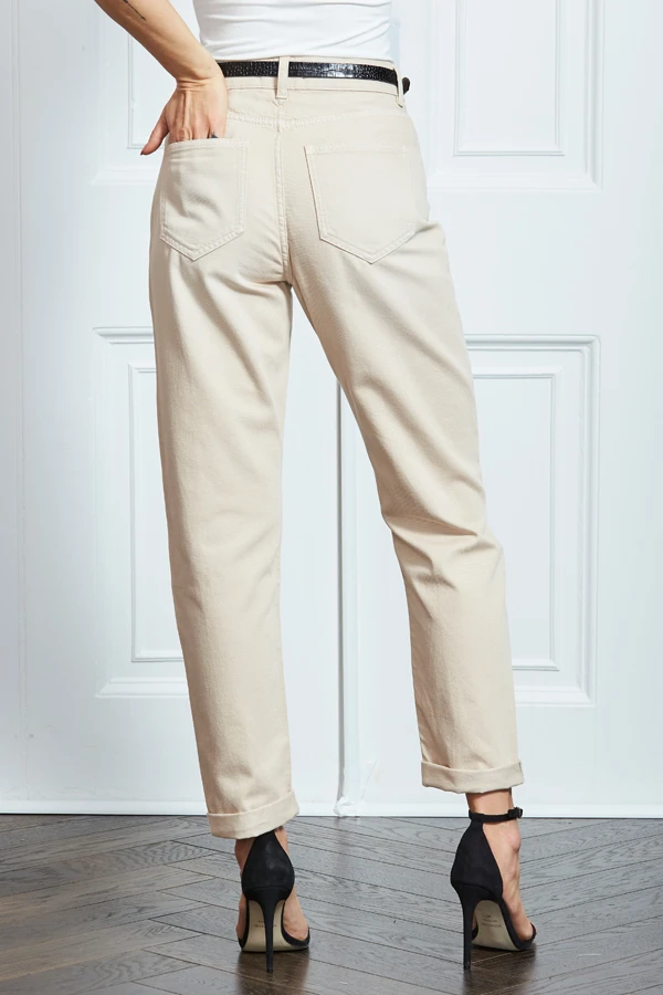 Ecru Girlfriend Jeans 9 Ecru Girlfriend Jeans - Image 7