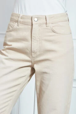 Ecru Girlfriend Jeans 19 Ecru Girlfriend Jeans -Sosandar Fashion Store s107 girlfriend jean 066