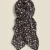 Black Leopard Print Scarf -Sosandar Fashion Store s20as001mi0001 d