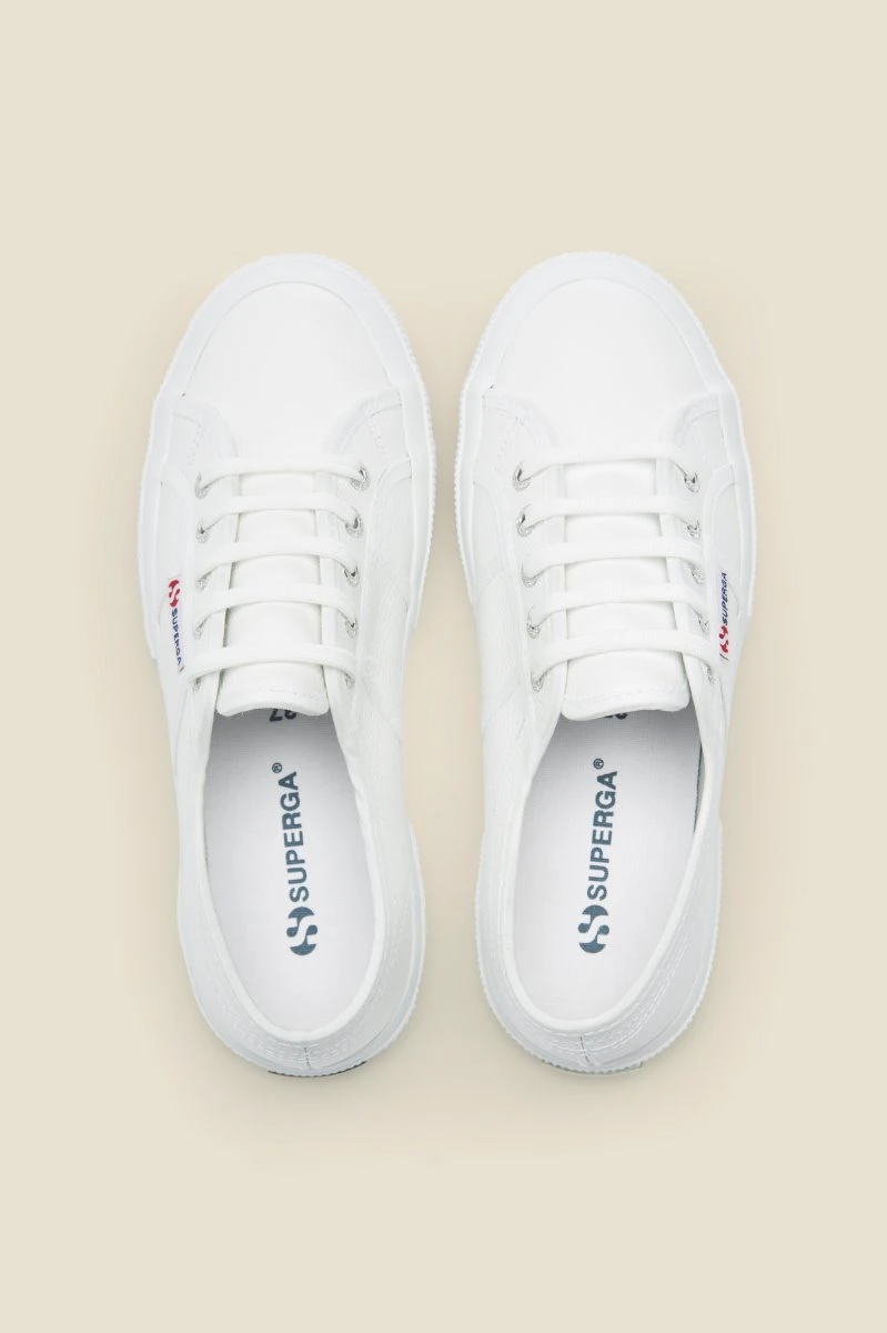 Superga 2750 Cotu Classic White Canvas Trainers 7 Superga 2750 Cotu Classic White Canvas Trainers - Image 5