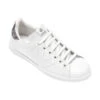 Victoria Cava Grey Glitter Back White Leather Trainers