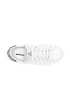 Victoria Cava Grey Glitter Back White Leather Trainers 9 Victoria Cava Grey Glitter Back White Leather Trainers -Sosandar Fashion Store s22fw001mc0004 4