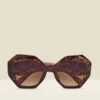 Tortoiseshell Angular Sunglasses -Sosandar Fashion Store s23ac018 a
