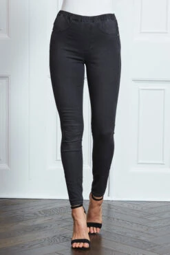 Charcoal Grey Perfect Jeggings 16 Charcoal Grey Perfect Jeggings -Sosandar Fashion Store s27 s21bd016gy 004
