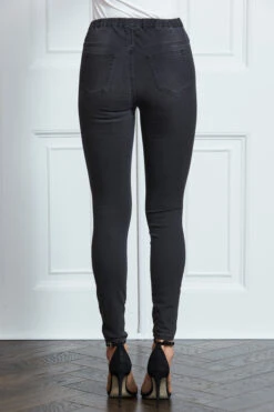 Charcoal Grey Perfect Jeggings 18 Charcoal Grey Perfect Jeggings -Sosandar Fashion Store s27 s21bd016gy 016