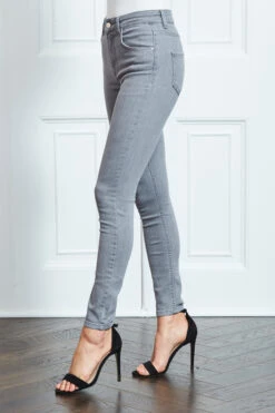 Light Grey Perfect Skinny Jeans 12 Light Grey Perfect Skinny Jeans -Sosandar Fashion Store s9 s20bd002gy0003 016