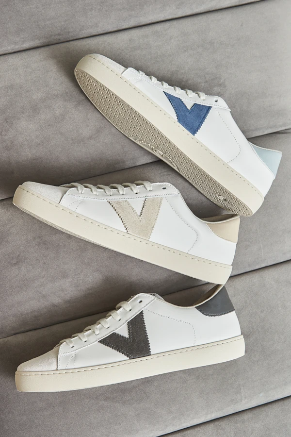 Victoria Natural V Detail Leather Trainers 8 Victoria Natural V Detail Leather Trainers - Image 6