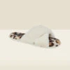 Cream Leopard Print Cross Strap Faux Fur Mule Slippers 2 Cream Leopard Print Cross Strap Faux Fur Mule Slippers -Sosandar Fashion Store slippers web 11