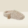 Beige Faux Fur Mule Slippers 1 Beige Faux Fur Mule Slippers -Sosandar Fashion Store slippers web 7