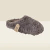 Grey Faux Fur Mule Slippers 2 Grey Faux Fur Mule Slippers -Sosandar Fashion Store slippers web 8 1