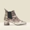 Antwerp Snake Leather Chelsea Boot 2 Antwerp Snake Leather Chelsea Boot -Sosandar Fashion Store sosandar pytonnatural 1