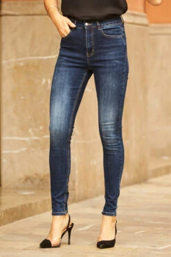 Grace Dark Indigo Skinny Jeans -Sosandar Fashion Store web 09 a20ow051bk 116