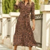 Leopard Print Midi Shirt Dress With Belt 1 Leopard Print Midi Shirt Dress With Belt -Sosandar Fashion Store web 28 a21dw038 000190 1