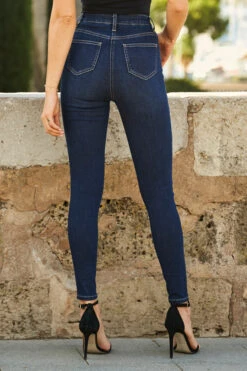 Indigo Blue Ultra-Stretch Comfort Fit Skinny Jeans -Sosandar Fashion Store web 43 a21tw064 a21bd011io 000038