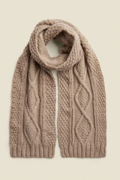 Kelly Stone Cable Knit Scarf 7 Kelly Stone Cable Knit Scarf -Sosandar Fashion Store web a21ac031be a