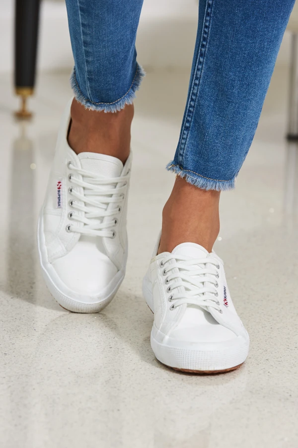 Superga 2750 Cotu Classic White Canvas Trainers 4 Superga 2750 Cotu Classic White Canvas Trainers - Image 2