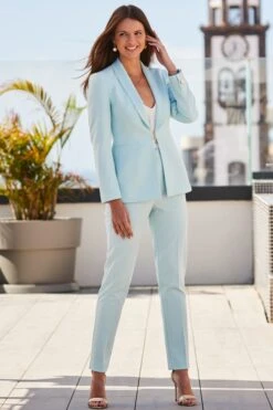 Mint Green Shawl Collar Blazer 15 Mint Green Shawl Collar Blazer -Sosandar Fashion Store web2 2304 76 s23ow102gn0026 s23bw041gn0026 76 082 1