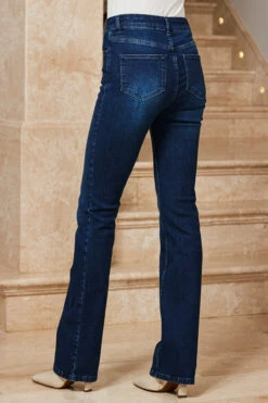 Dark Indigo Mid Rise Bootcut Jeans -Sosandar Fashion Store web 08 a22tj055eu0001 s22ol001st0001 s23bd010io003w 234