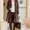Chocolate Faux Suede Belted Trench Coat -Sosandar Fashion Store web 10 a23tk654nl0006 a20bp009pt0004 s23op007pt0004 025 2