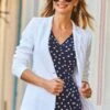 White Linen Blazer