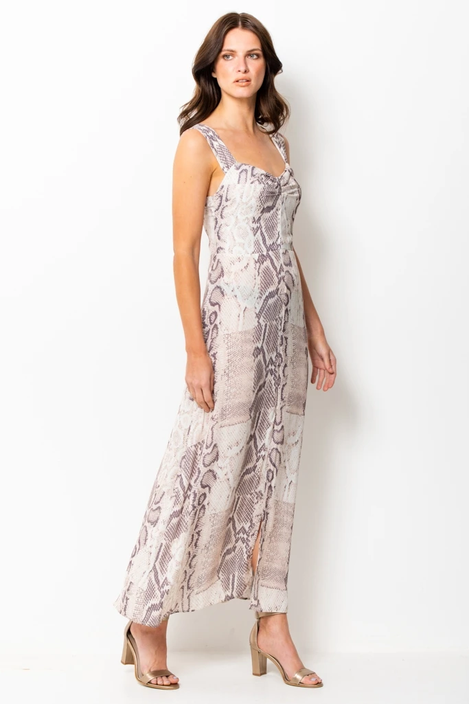 Coffee & Cream Animal Print Maxi Dress 10 Coffee & Cream Animal Print Maxi Dress - Image 8