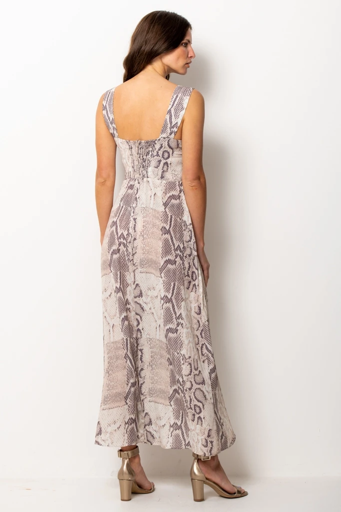 Coffee & Cream Animal Print Maxi Dress 13 Coffee & Cream Animal Print Maxi Dress - Image 11