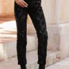 Black Textured Animal Print Coated Slim Leg Jeans -Sosandar Fashion Store web 14 a22tj008gn0049 083 rt
